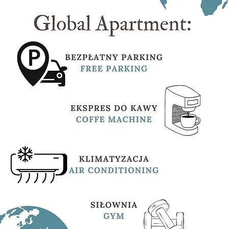 Διαμέρισμα Towarowa Global Apartment, Free Parking, Air-conditioning, Self Check-in 24h *